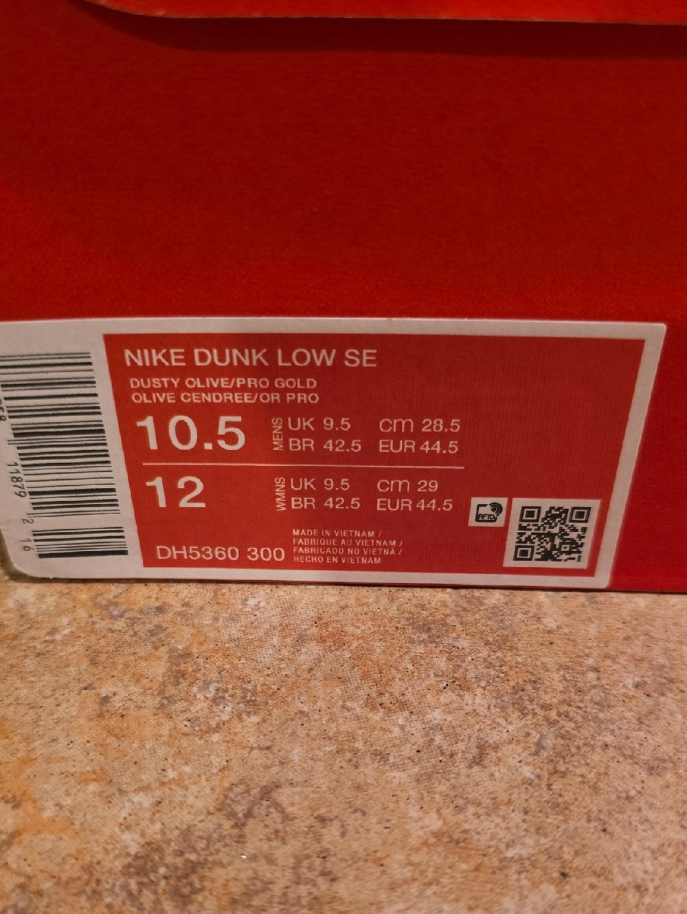 Nike Dunk Low SE Dusty Olive DH5360 300 Size 10.5 (New)! - Picture 2 of 6